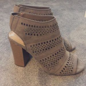 Lauren Conrad open toe booties